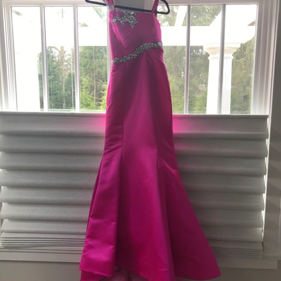 Sherri Hill Dresses & Skirts - Sherri Hill jeweled one-shoulder mermaid dress